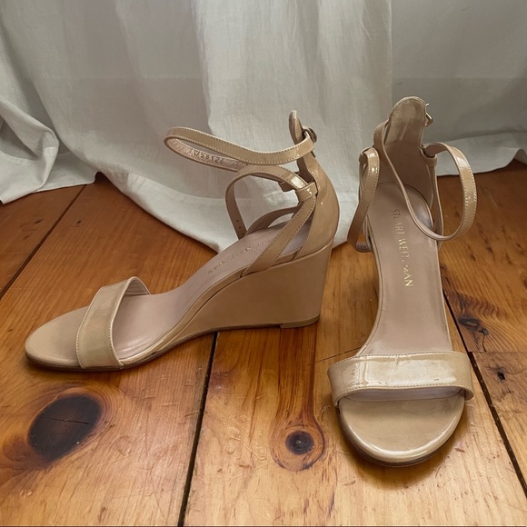 Stuart Weitzman Nude Wedges - Picture 2 of 4